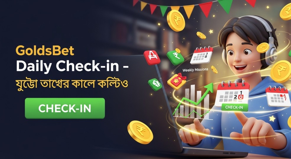 Daily Check-in System Goldsbet Login Bangladesh